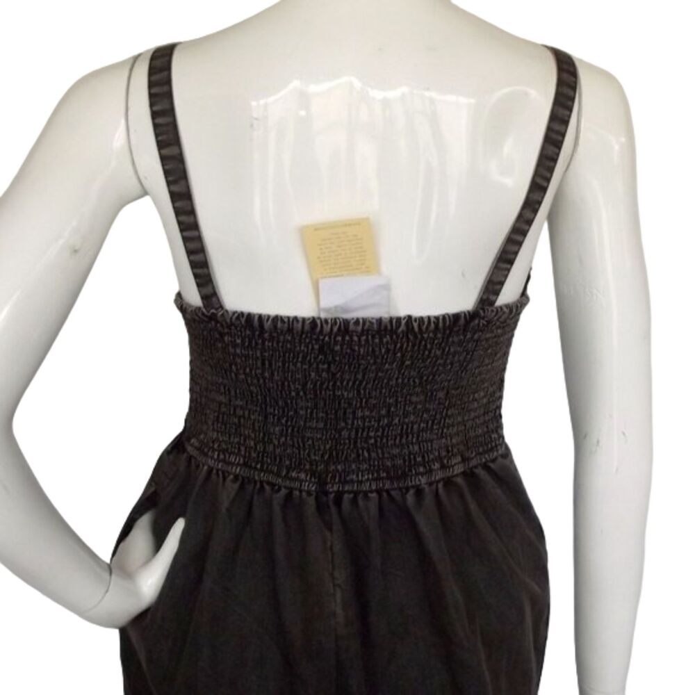 new BOG Collective Jumpsuit, S, Faded Black, Adj Wide Straps, Smocked upper - Picture 10 of 15